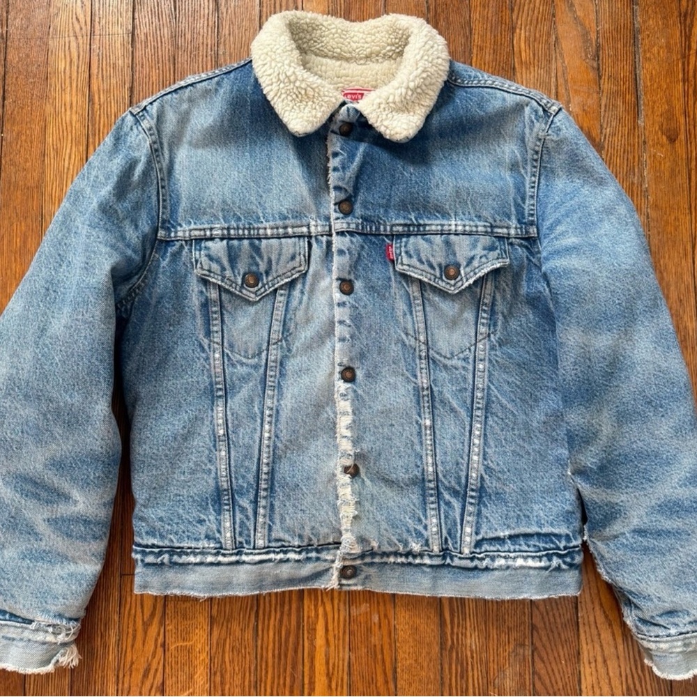 Vintage Levi's Denim Sherpa Trucker Jacket
